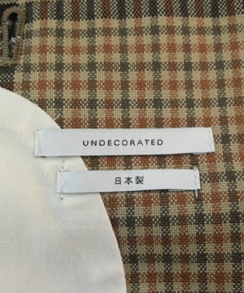 UNDECORATED（アンデコレイテッド）カジュアルジャケット ベージュ サイズ:00(XXS位) メンズ/2200718933012