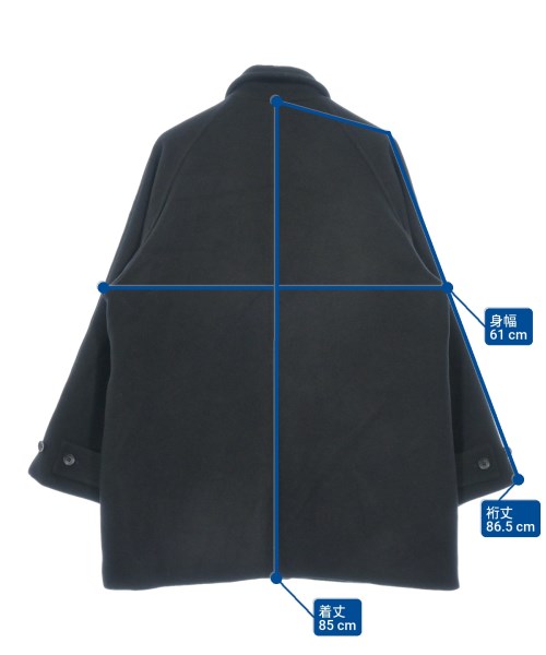 UNDECORATED（アンデコレイテッド）ステンカラーコート 黒 サイズ:2(M位) メンズ/2200663340040