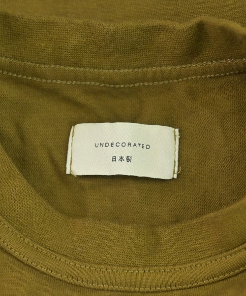 UNDECORATED（アンデコレイテッド）Tシャツ・カットソー カーキ サイズ:-(L位) メンズ/2200724508150