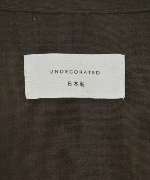 UNDECORATED（アンデコレイテッド）カジュアルシャツ 茶 サイズ:1(S位) メンズ/2200733786020