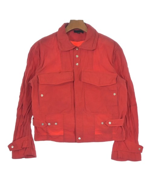 OMAR AFRIDI(オマールアフリディ)カジュアルシャツ 赤 サイズ:44(S位)/2200641020025