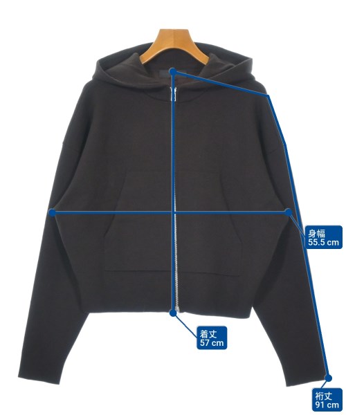 OMAR AFRIDI（オマールアフリディ）パーカー 茶 サイズ:42(XS位) メンズ/2200670404025