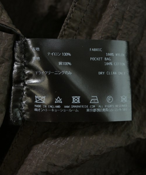 OMAR AFRIDI（オマールアフリディ）カジュアルシャツ 茶 サイズ:46(XL位) メンズ/2200731064069