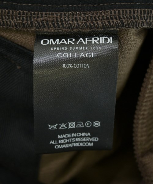 OMAR AFRIDI（オマールアフリディ）クロップドパンツ 茶 サイズ:44(S位) メンズ/2200724150038