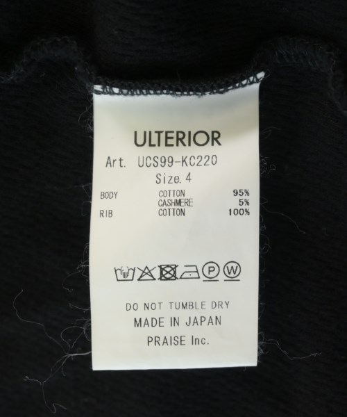 ULTERIOR（アルテリア）Tシャツ・カットソー 黒 サイズ:4(XL位) メンズ/2200715816035
