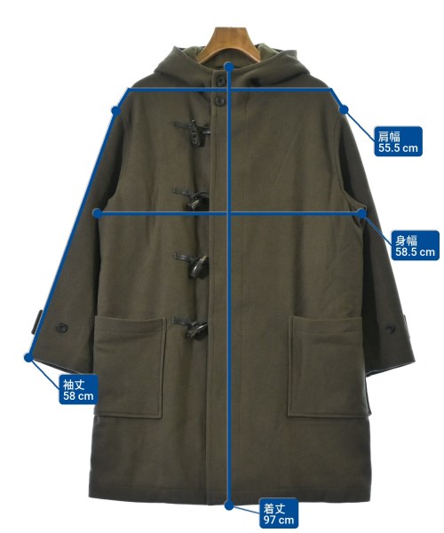 ULTERIOR（アルテリア）ダッフルコート カーキ サイズ:3(L位) メンズ/2200646713014