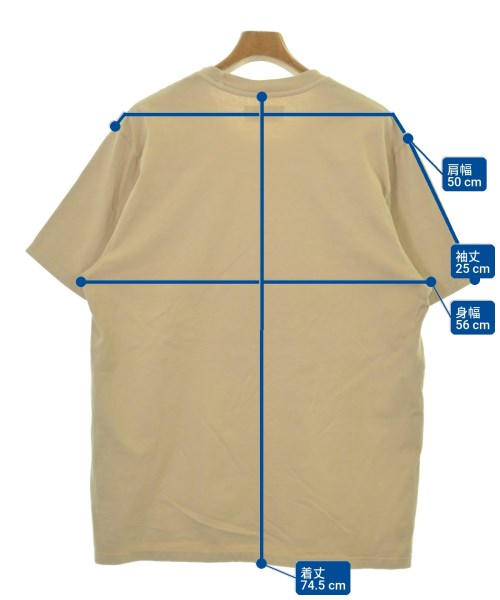 LES TIEN（レスティエン）Tシャツ・カットソー ベージュ サイズ:XL メンズ/2200700137077