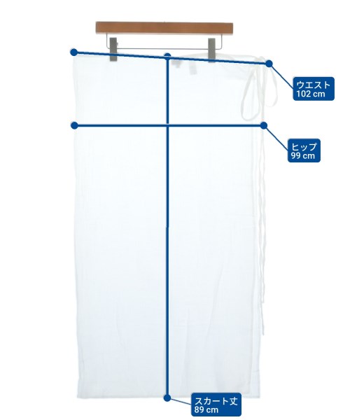 LES ATELIERS FRANCAIS DE CONFECTION（ルアトリエフランセデコンフェクション）ロング・マキシ丈スカート 白 サイズ:TU レディース/2200619017408