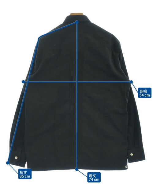 DEL SOL（デルソル）カジュアルシャツ 黒 サイズ:38(S位) メンズ/2200622943114