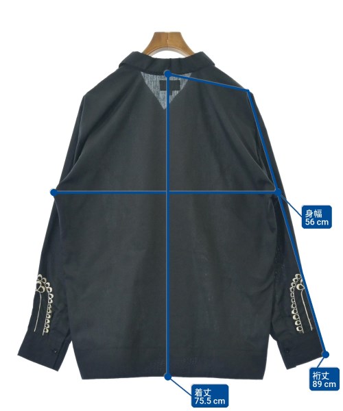 DEL SOL（デルソル）カジュアルシャツ 黒 サイズ:40(L位) メンズ/2200660562049