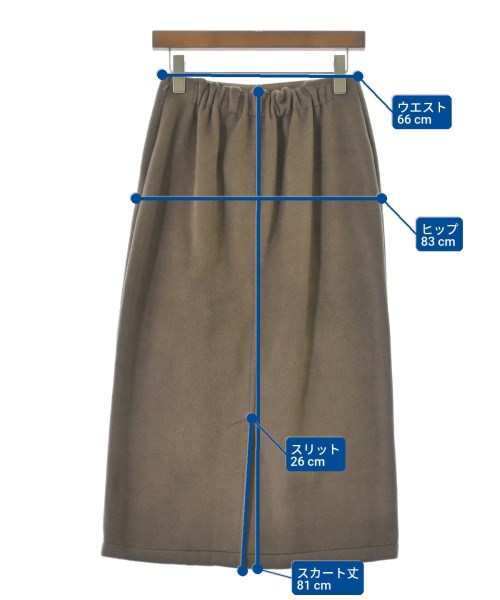 epidemique（エピデミーク）ロング・マキシ丈スカート 茶 サイズ:-(S位) レディース/2200659184290