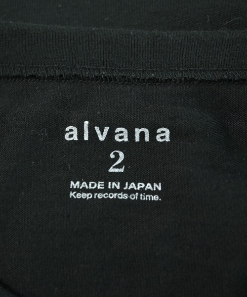 alvana（アルヴァナ）Tシャツ・カットソー 黒 サイズ:2(M位) メンズ/2200625926060