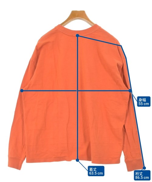 alvana（アルヴァナ）Tシャツ・カットソー オレンジ サイズ:2(M位) メンズ/2200669086324