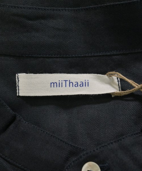 miiThaaii（ミーターイー）シャツワンピース 紺 サイズ:F レディース/2200736649155
