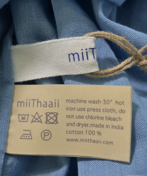 miiThaaii（ミーターイー）ブラウス 青 サイズ:F レディース/2200736649230