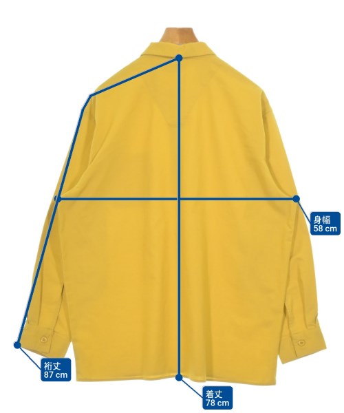 BACKERS（バッカーズ）カジュアルシャツ 黄 サイズ:L メンズ/2200679474029