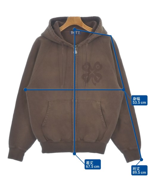 BOTT（ボット）パーカー 茶 サイズ:M メンズ/2200632909049