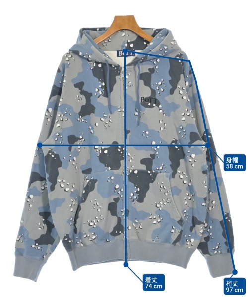 BOTT（ボット）パーカー グレー サイズ:XL メンズ/2200617774037