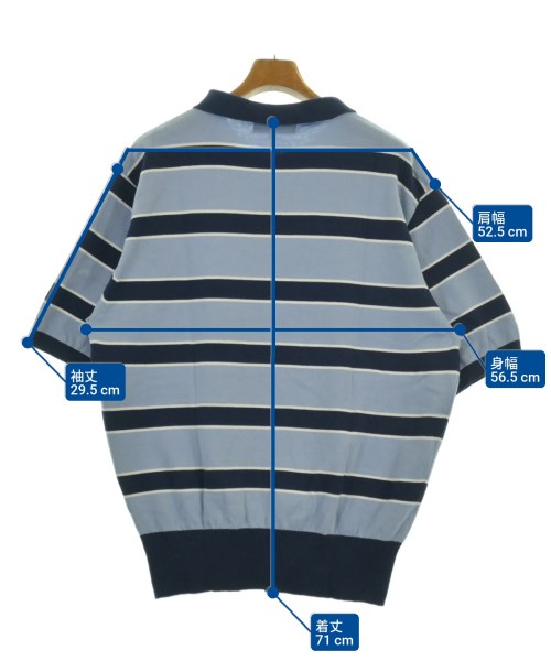 BOTT（ボット）ポロシャツ 青 サイズ:XXL メンズ/2200619464042