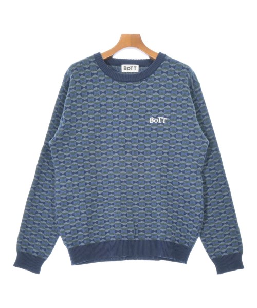 BOTT(ボット)ニット・セーター 青 サイズ:L/2200676397031