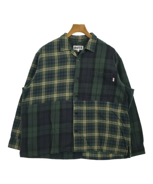 BOTT(ボット)カジュアルシャツ 緑 サイズ:M/2200643985131