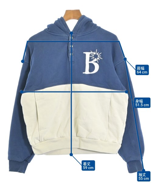 BOTT（ボット）パーカー 青 サイズ:M メンズ/2200658712036