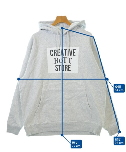 BOTT（ボット）パーカー グレー サイズ:XL メンズ/2200646714035