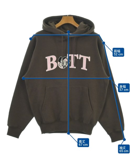 BOTT（ボット）パーカー 茶 サイズ:M メンズ/2200704386013