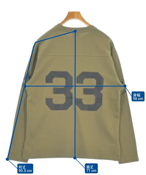 BOTT（ボット）Tシャツ・カットソー カーキ サイズ:S メンズ/2200736887113