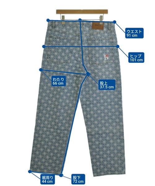BOTT（ボット）デニムパンツ 青 サイズ:34(XL位) メンズ/2200736889032