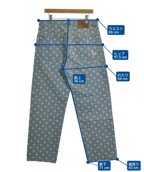 BOTT（ボット）デニムパンツ 青 サイズ:32(L位) メンズ/2200736889049