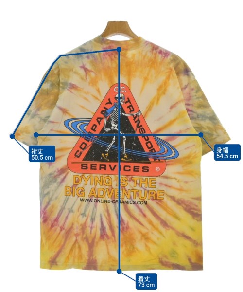 Online Ceramics（オンラインセラミックス）Tシャツ・カットソー 黄 サイズ:L メンズ/2200665656422
