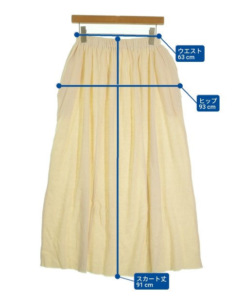 CABANABASH（カバナバシュ）ロング・マキシ丈スカート 白 サイズ:S レディース/2200631155676