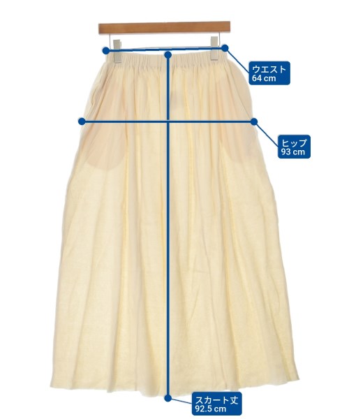 CABANABASH（カバナバシュ）ロング・マキシ丈スカート 白 サイズ:S レディース/2200631165422