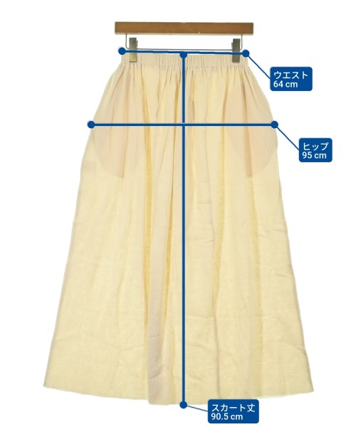 CABANABASH（カバナバシュ）ロング・マキシ丈スカート 白 サイズ:XS レディース/2200631167440