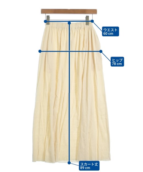 CABANABASH（カバナバシュ）ロング・マキシ丈スカート 白 サイズ:XS レディース/2200631225140