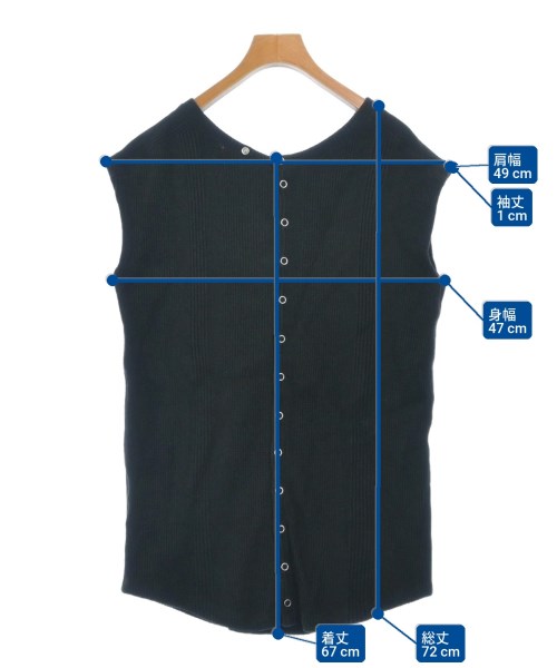 la peau de gem（ラポドゥジェム）ノースリーブ 黒 サイズ:F レディース/2200620387033