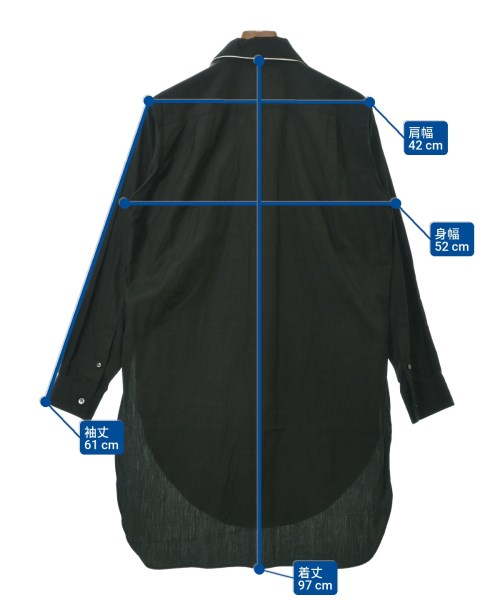 SOSHIOTSUKI（ソウシオオツキ）カジュアルシャツ 黒 サイズ:44(S位) メンズ/2200631188070