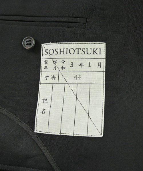 SOSHIOTSUKI（ソウシオオツキ）テーラードジャケット 黒 サイズ:44(S位) メンズ/2200678728024