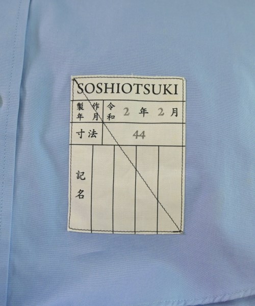 SOSHIOTSUKI（ソウシオオツキ）カジュアルシャツ 青 サイズ:44(S位) メンズ/2200645595024