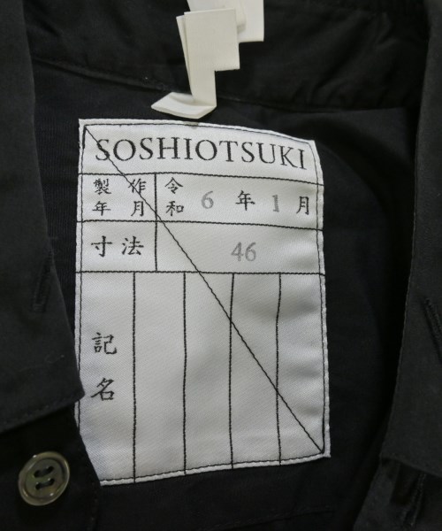 SOSHIOTSUKI（ソウシオオツキ）カジュアルシャツ 黒 サイズ:46(M位) メンズ/2200662591078