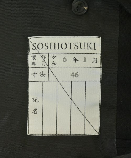 SOSHIOTSUKI（ソウシオオツキ）ジャケット 黒 サイズ:46(M位) メンズ/2200689367021