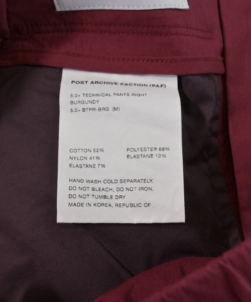 POST ARCHIVE FACTION（ポストアーカイブファクション）その他 赤 サイズ:M メンズ/2200632701377