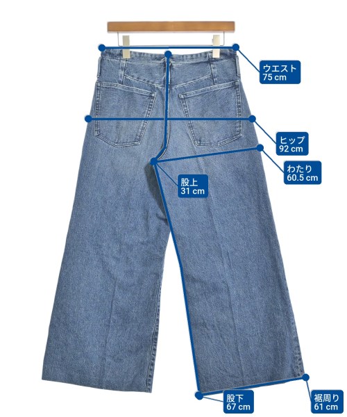 TANAKA（タナカ）デニムパンツ 紺 サイズ:29(L位) レディース/2200622129037