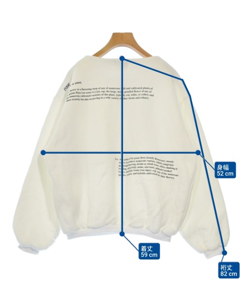 TANAKA（タナカ）スウェット 白 サイズ:S レディース/2200631902010