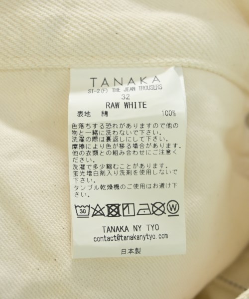 TANAKA（タナカ）デニムパンツ 白 サイズ:32(L位) メンズ/2200724896028