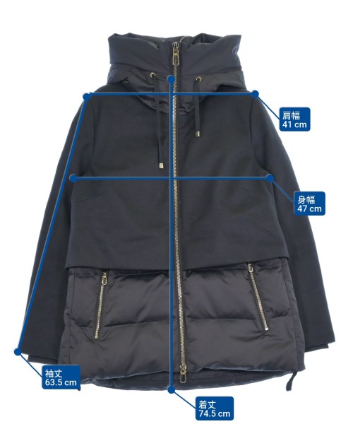 DUNO（デュノ）ダウンジャケット/ダウンベスト 紺 サイズ:42(M位) レディース/2200619536015