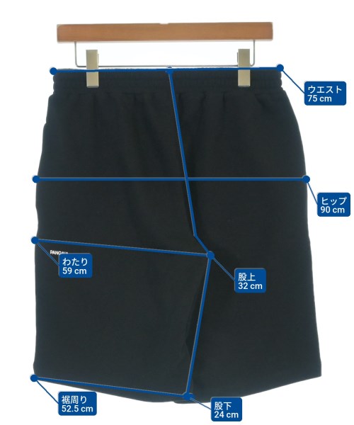 PANGAIA（パンゲア）ショートパンツ 黒 サイズ:S メンズ/2200688324094