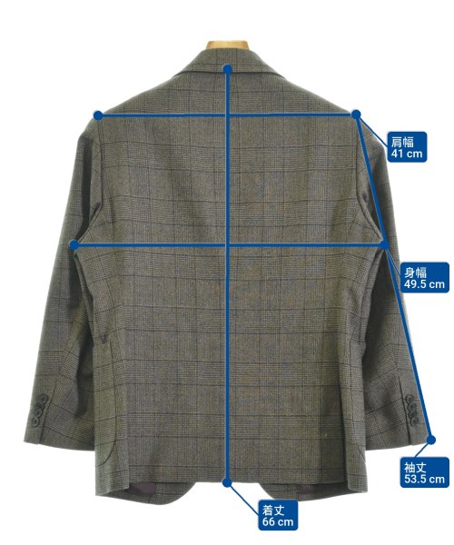 FABRIC TOKYO（ファブリックトウキョウ）テーラードジャケット 茶 サイズ:-(S位) メンズ/2200671507053