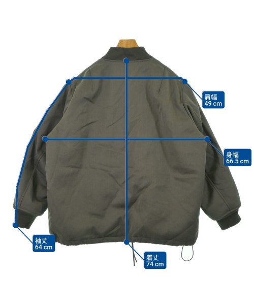 SEEALL（シーオール）ミリタリーブルゾン カーキ サイズ:4(XL位) メンズ/2200636687035
